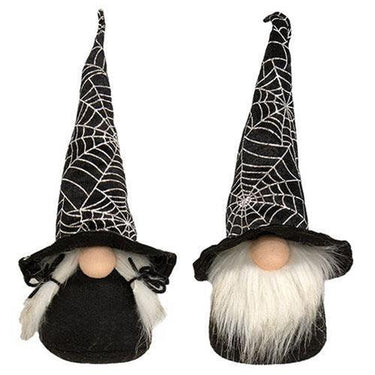 Mr. & Mrs. Foil Spider Web Gnome 2/Set - The Fox Decor